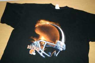Cleveland Browns NFL Football Helmet T Shirt 2XL Pro Sports Ohio 