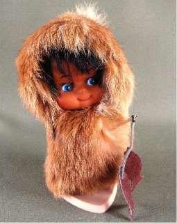 Vintage Eskimo Doll by Carlson, great condition. 5 3/4 inches tall.
