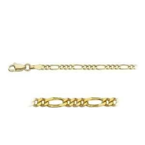  14k Yellow Gold 3.20mm Figaro Chain Necklace, 20 Jewelry