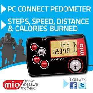 MIO PACER PC+ Pedometer Track and Share your Steps Ultra Slim Activity 