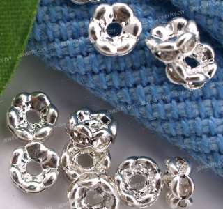 50pcs 4mm flower shape beads rhinestones for jewelry bracelet necklace 