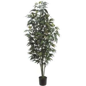  Pack of 2 Potted Artificial Mango Trees 6