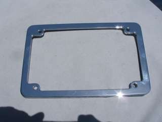 Chrome Classic Motorcycle License Plate Frame 8x5 5x8  
