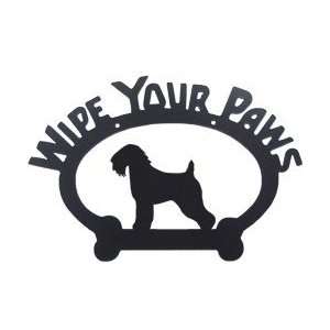  Wipe Your Paws Sign   Wheaten Terrier