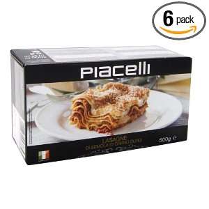 Picacelli Durum Wheat Lasagne, 500 Grams (Pack of 6)  