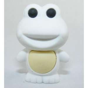  Frog Japanese School Erasers. White Color. 2 Pack. Toys 