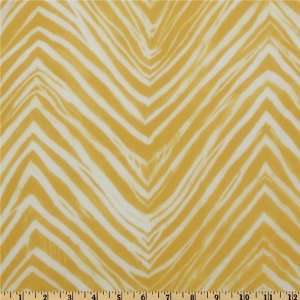  44 Wide Silk Chiffon Waves Gold/White Fabric By The Yard 