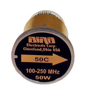 Bird 50C Plug in Element 50w 100 250 MHz for Bird 43  