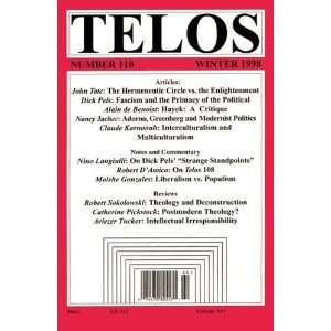  TELOS 110 Paul Piccone Books