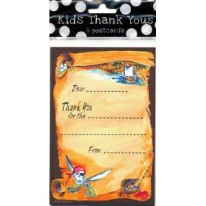  Kids Thank You Package of 8 Postcards   Pirates Health 