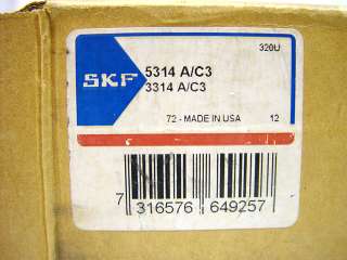 SKF 5314 A/C3 Double Row Angular Contact Ball Bearing  