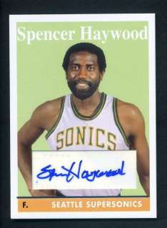   Topps Heritage Basketball Spencer Haywood Auto Certified Autograph SP