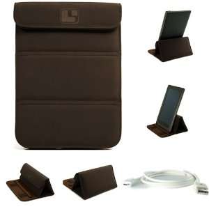  Nubuck Cover Sleeve Carrying Case can easily be converted to a stand 