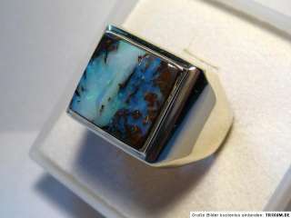 Men´s Ring with Boulder Matrix Opal, 5.04   VIDEO  