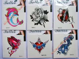 wholesale lots 60 sheets top quality temporary tattoos  