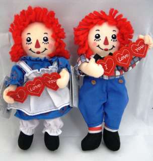 Raggedy Ann & Raggedy Andy Rag Dolls are the Hasbro classics. The red 