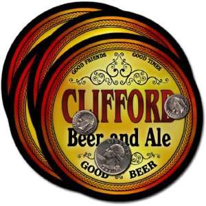  Clifford , IN Beer & Ale Coasters   4pk 