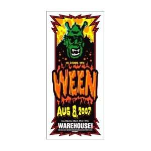  WEEN   Limited Edition Concert Poster   by Uncle Charlie 