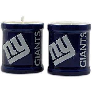   York Giants Set of 2 Sculpted Votive Candles *SALE*