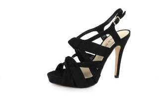 Black Strappy Stiletto Sandal Shoe Jelena 160 by Wild Diva  