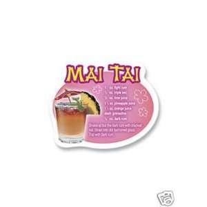    Hawaiian Souvenir Magnet Tin Mai Tai Recipe