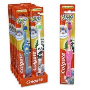  Colgate Kids 2+ Extra Soft Character Toothbrushes Case 