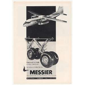   Transall C 160 Aircraft Messier Landing Gear Print Ad