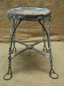 Vintage Ice Cream Chair Stool  Antique Old Stools 6359  
