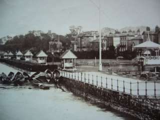 Old photograph, Isle of Wight, the esplanade at Ryde & fishing boats 