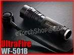 UltraFire WF 501B Cree Q5 LED Pressure Switch 20mm Mount Flashlight 