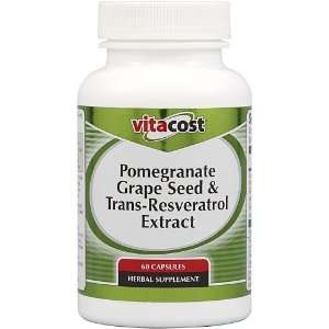 Vitacost Pomegranate, Grape Seed & Trans Resveratrol Extract    60 