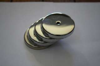 Round Base Magnet 65 lbs pull  CHROME PLATED  4 PIECES  