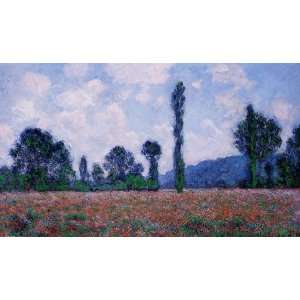   Claude Monet   32 x 18 inches   Poppy Field, Giverny