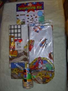 Construction Tonka Party Plates Cups Napkins & More NEW  