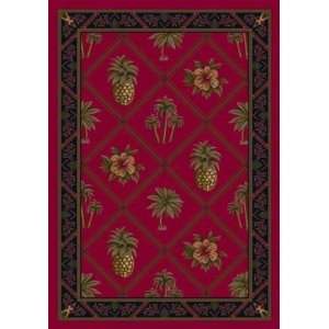  Signature Bristol Bay Ruby Country 5.4 X 7.8 OVAL Area Rug 