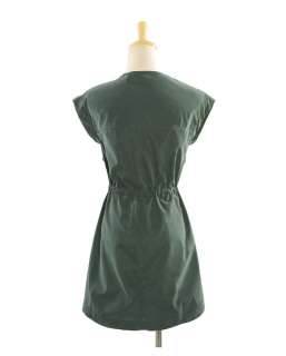 Women Pockets Drawstring Shirt Dress,9727K,BEIGE, sz M BNWT  