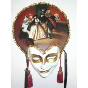  Oil Painted/ Hand Painted Venetian Mask
