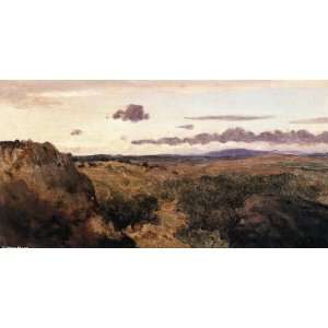    Baptiste Corot   24 x 12 inches   Mountain Landscape