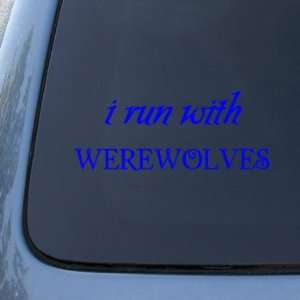 RUN WITH WEREWOLVES   Twilight Team Jacob   Vinyl Car Decal Sticker 
