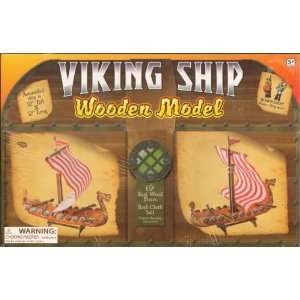  Wooden Viking Ship Model Kit Toys & Games