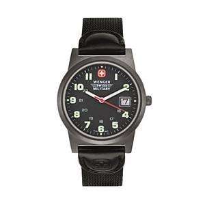  Wenger Classic Field Watch, Black/Nylon