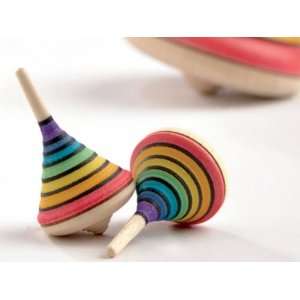 Wooden Spinning Top   Rainbow Toys & Games