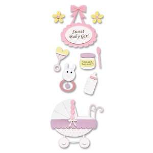   Jolees Dimensional Stickers, Sweet Baby Girl Arts, Crafts & Sewing