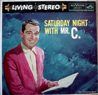 Perry Como Saturday Night With Mr. C. LP VG+ Living Stereo 1958  