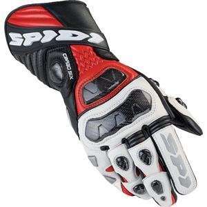  Spidi Carbosix Gloves   Medium/Red/Black/White Automotive