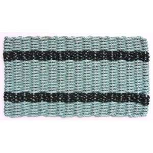  Maine Float Rope Co. Recycled Float Rope Doormat Aqua with 
