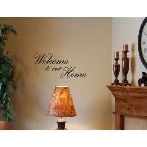 WELCOME TO OUR HOME Vinyl wall quotes stickers sayings home art decor 