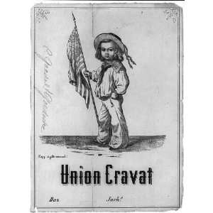  Union Cravat,Boy,Sailor,holding U.S. flag,Advertisement 