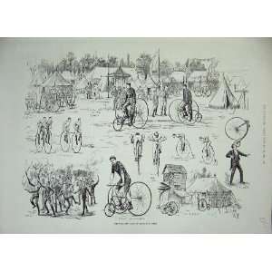  1884 Cyclists Camp Alexandra Park Cripps Humber Race