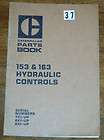 Caterpillar 153 163 Hydraulic Controls Parts Manual 7X1 Up